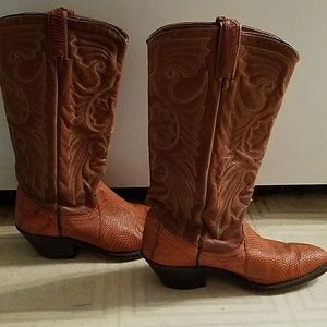 Faux Lizard cowgirl boots